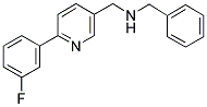 N-BENZYL-1-[6-(3-FLUOROPHENYL)PYRIDIN-3-YL]METHANAMINE Struktur