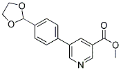 5-(4-[1,3]DIOXOLAN-2-YL-PHENYL)-NICOTINIC ACID METHYL ESTER Struktur