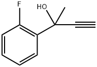 2-(2-FLUOROPHENYL)-3-BUTYN-2-OL Struktur