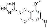 3-[(E)-(2,4,6-TRIMETHOXYPHENYL)DIAZENYL]-1H-1,2,4-TRIAZOLE Struktur