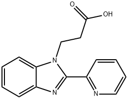 3-(2-PYRIDIN-2-YL-BENZOIMIDAZOL-1-YL)-PROPIONIC ACID Struktur