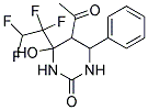 5-ACETYL-4-HYDROXY-6-PHENYL-4-(1,1,2,2-TETRAFLUOROETHYL)TETRAHYDROPYRIMIDIN-2(1H)-ONE Struktur