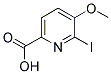 6-IODO-5-METHOXY-2-PYRIDINECARBOXYLIC ACID Struktur