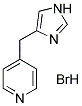 4-(1H-IMIDAZOL-4-YLMETHYL)PYRIDINE HYDROBROMIDE Struktur