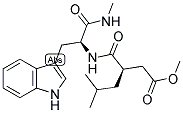 N-[R-2-ISOBUTYL-3-(METHOXYCARBONYL)-PROPANOYL]-S-TRYPTOPHAN METHYLAMIDE Struktur