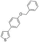 3-[4-(BENZYLOXY)PHENYL]THIOPHENE Struktur