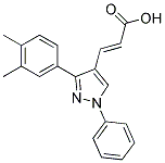 (2E)-3-[3-(3,4-DIMETHYLPHENYL)-1-PHENYL-1H-PYRAZOL-4-YL]ACRYLIC ACID Struktur