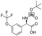 (R)-TERT-BUTOXYCARBONYLAMINO-(3-TRIFLUOROMETHOXY-PHENYL)-ACETIC ACID Struktur