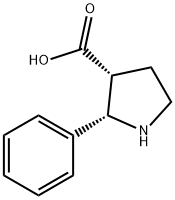 2-PHENYL-PYRROLIDINE-3-CARBOXYLIC ACID Struktur