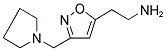 2-[3-(1-PYRROLIDINYLMETHYL)-5-ISOXAZOLYL]ETHANAMINE Struktur