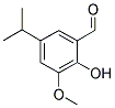 2-HYDROXY-5-ISOPROPYL-3-METHOXY-BENZALDEHYDE Struktur