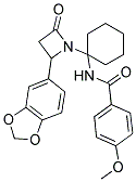 N-(1-(2-(BENZO[D][1,3]DIOXOL-5-YL)-4-OXOAZETIDIN-1-YL)CYCLOHEXYL)-4-METHOXYBENZAMIDE Struktur