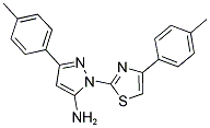 3-(4-METHYLPHENYL)-1-[4-(4-METHYLPHENYL)-1,3-THIAZOL-2-YL]-1H-PYRAZOL-5-AMINE Struktur