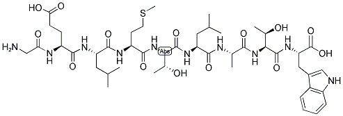 GLY-GLU-LEU-MET-THR-LEU-ALA-THR-TRP Struktur