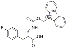 (R)-2-[(9H-FLUOREN-9-YLMETHOXYCARBONYLAMINO)-METHYL]-3-(4-FLUORO-PHENYL)-PROPIONIC ACID Struktur