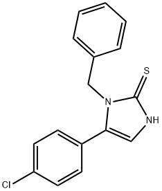 1-BENZYL-5-(4-CHLOROPHENYL)-1H-IMIDAZOLE-2-THIOL Struktur