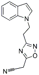 (3-[2-(1H-INDOL-1-YL)ETHYL]-1,2,4-OXADIAZOL-5-YL)ACETONITRILE Struktur