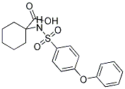 1-([(4-PHENOXYPHENYL)SULFONYL]AMINO)CYCLOHEXANECARBOXYLIC ACID Struktur