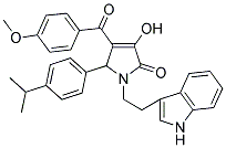 1-(2-(1H-INDOL-3-YL)ETHYL)-3-HYDROXY-5-(4-ISOPROPYLPHENYL)-4-(4-METHOXYBENZOYL)-1H-PYRROL-2(5H)-ONE Struktur