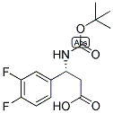 (R)-3-TERT-BUTOXYCARBONYLAMINO-3-(3,4-DIFLUORO-PHENYL)-PROPIONIC ACID Struktur