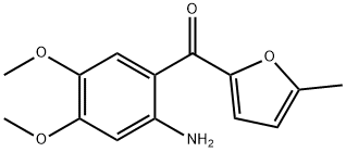 (2-AMINO-4,5-DIMETHOXY-PHENYL)-(5-METHYL-FURAN-2-YL)-METHANONE Struktur