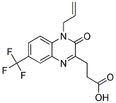 3-[4-ALLYL-3-OXO-7-(TRIFLUOROMETHYL)-3,4-DIHYDROQUINOXALIN-2-YL]PROPANOIC ACID Struktur