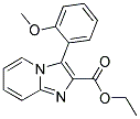 3-(2-METHOXY-PHENYL)-IMIDAZO[1,2-A]PYRIDINE-2-CARBOXYLIC ACID ETHYL ESTER Struktur