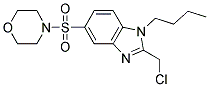 1-BUTYL-2-(CHLOROMETHYL)-5-(MORPHOLIN-4-YLSULFONYL)-1H-BENZIMIDAZOLE Struktur