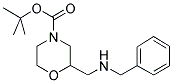 TERT-BUTYL 2-((BENZYLAMINO)METHYL)MORPHOLINE-4-CARBOXYLATE Struktur