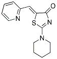 (5Z)-2-PIPERIDIN-1-YL-5-(PYRIDIN-2-YLMETHYLENE)-1,3-THIAZOL-4(5H)-ONE Struktur