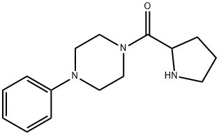 (4-PHENYL-PIPERAZIN-1-YL)-PYRROLIDIN-2-YL-METHANONE Struktur