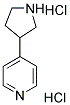 4-PYRROLIDIN-3-YLPYRIDINE DIHYDROCHLORIDE Struktur