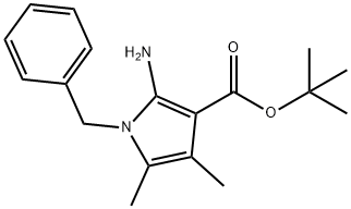 1-BENZYL-2-AMINO-3-TERT-BUTOXYCARBONYL-4,5-DIMETHYLPYRROLE Struktur