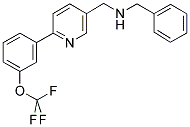 1-PHENYL-N-((6-[3-(TRIFLUOROMETHOXY)PHENYL]PYRIDIN-3-YL)METHYL)METHANAMINE Struktur