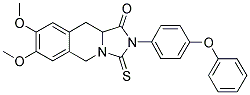 2-(4-PHENOXYPHENYL)-7,8-DIMETHOXY-3-THIOXO-2,3,10,10A-TETRAHYDROIMIDAZO[1,5-B]ISOQUINOLIN-1(5H)-ONE Struktur