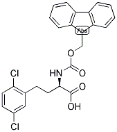 (R)-4-(2,5-DICHLORO-PHENYL)-2-(9H-FLUOREN-9-YLMETHOXYCARBONYLAMINO)-BUTYRIC ACID Struktur