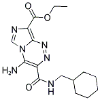 ETHYL 4-AMINO-3-{[(CYCLOHEXYLMETHYL)AMINO]CARBONYL}IMIDAZO[5,1-C][1,2,4]TRIAZINE-8-CARBOXYLATE Struktur