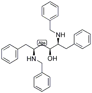 2S,3S,5S-2,5-DIBENZYLAMINO-3-HYDROXY-1,6-DIPHENYLHEXANE Struktur