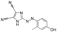 2-[(E)-(4-HYDROXY-2-METHYLPHENYL)DIAZENYL]-1H-IMIDAZOLE-4,5-DICARBONITRILE Struktur