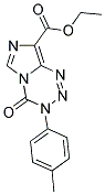 ETHYL 3-(4-METHYLPHENYL)-4-OXO-3,4-DIHYDROIMIDAZO[5,1-D][1,2,3,5]TETRAZINE-8-CARBOXYLATE Struktur