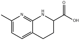 7-METHYL-1,2,3,4-TETRAHYDRO-[1,8]NAPHTHYRIDINE-2-CARBOXYLIC ACID Struktur