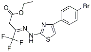 ETHYL (3Z)-3-{[4-(4-BROMOPHENYL)-1,3-THIAZOL-2-YL]HYDRAZONO}-4,4,4-TRIFLUOROBUTANOATE Struktur