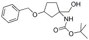 TERT-BUTYL 3-(BENZYLOXY)-1-(HYDROXYMETHYL)CYCLOPENTYLCARBAMATE Struktur