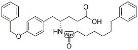 5-(4-BENZYLOXYPHENYL)-4S-(7-PHENYLHEPTANOYLAMINO)PENTANOIC ACID Struktur