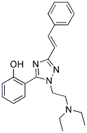 2-{1-[2-(DIETHYLAMINO)ETHYL]-3-[(E)-2-PHENYLETHENYL]-1H-1,2,4-TRIAZOL-5-YL}PHENOL