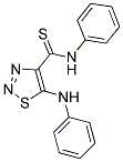 5-ANILINO-N-PHENYL-1,2,3-THIADIAZOLE-4-CARBOTHIOAMIDE Struktur