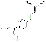 PROPANEDINITRILE, [(2E)-3-[4-(DIPROPYLAMINO)PHENYL]-2-PROPENYLIDENE]- Struktur