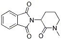 2-(1-METHYL-2-OXOPIPERIDIN-3-YL)-1H-ISOINDOLE-1,3(2H)-DIONE Struktur