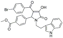 METHYL 4-(1-(2-(1H-INDOL-3-YL)ETHYL)-3-(4-BROMOBENZOYL)-4-HYDROXY-5-OXO-2,5-DIHYDRO-1H-PYRROL-2-YL)BENZOATE Struktur