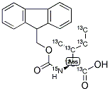 FMOC-ILE-OH-13C6,15N Struktur